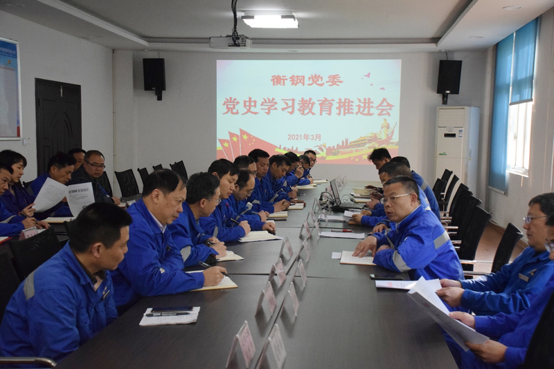 衡钢党委全面部署推进党史学习教育