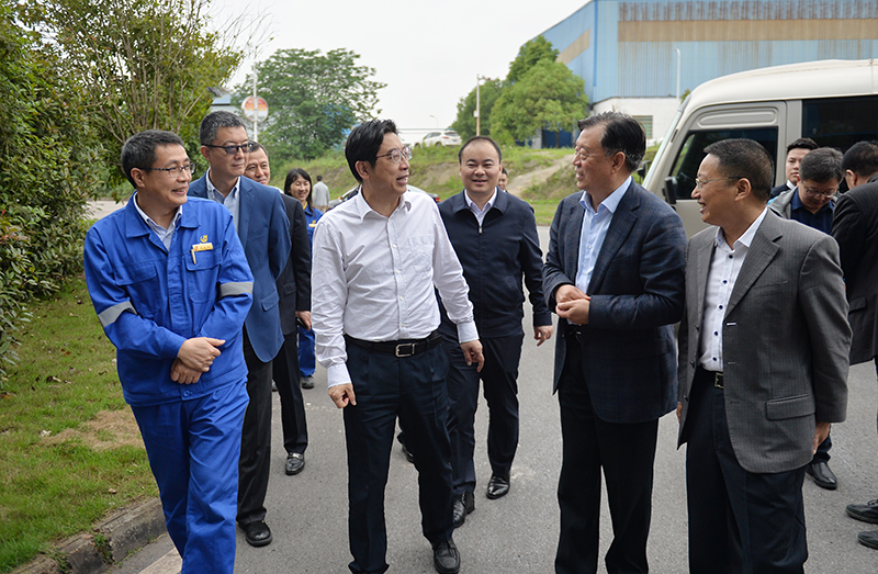 中国工程院原副院长、院士干勇来衡钢考察